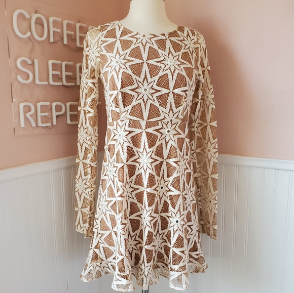 For Love and Lemons Metz Mini Lace Dress S - Picture 3 of 5